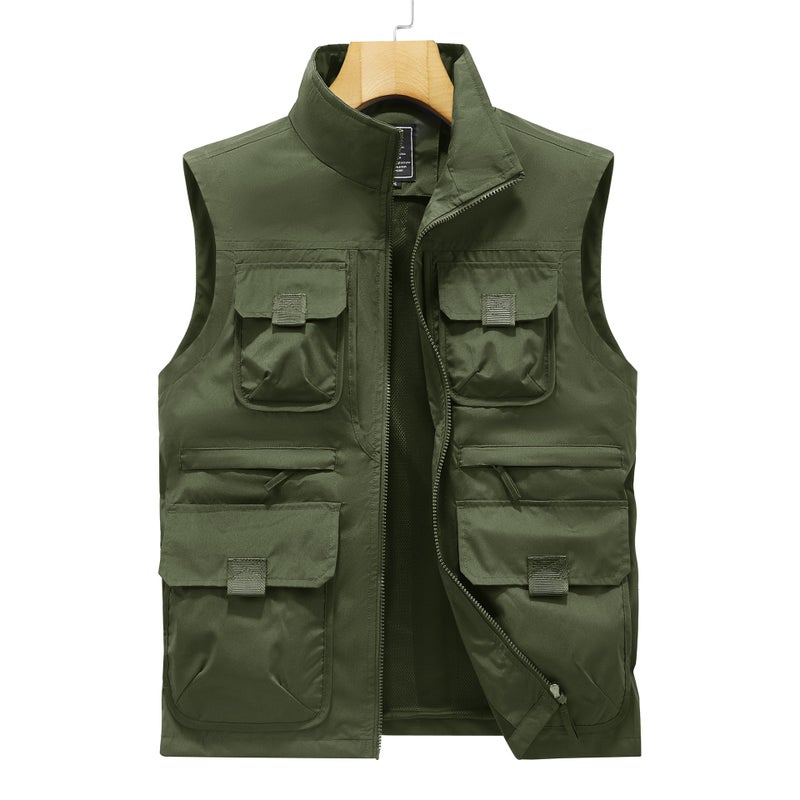 E-Commerce] Group Purchase Men'S Vest Mesh Multi-Bag Workwear Pography Fishing Reporter Outdoor - Image 3
